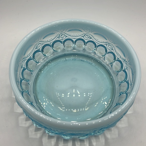 Aqua Blue Opalescent Bowl - Picture 2 of 5